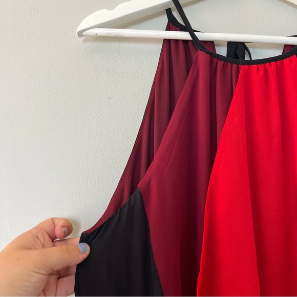 NWT New York and Company Eva Mendez Halter Maxi Formal Dress with Slit Medium - Picture 5 of 12